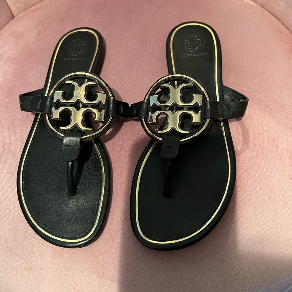Tory Burch miller black & gold